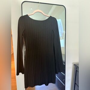 Reformation Black Long Sleeve Dress